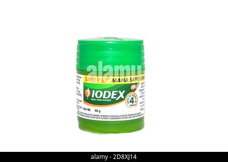 Iodex Multi Purpose Pain Balm on an isolated background Stock Photo