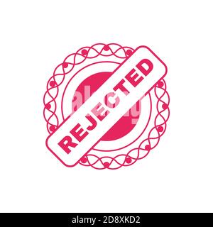 Red Rejected grunge stamp. Premium vector Stock Vector