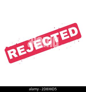 Red Rejected grunge stamp. Premium vector Stock Vector
