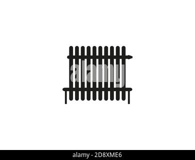 Radiator, heater icon on white background. Vector illustration. Stock Vector