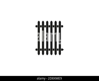 Radiator, heater icon on white background. Vector illustration. Stock Vector