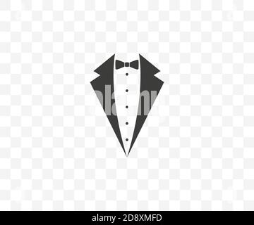 Tuxedo, bow tie, dress code icon. Vector illustration. Stock Vector