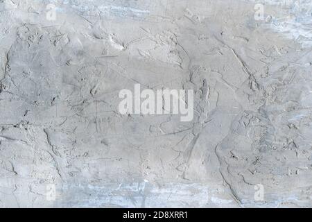 Grungy gray cement background with old scratched texture. Stock Photo