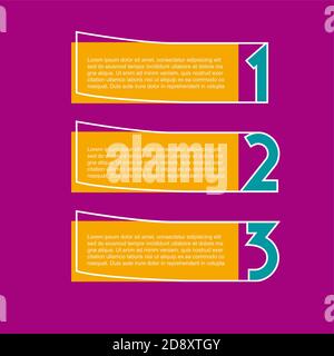 Vector faq labels, three options Stock Vector
