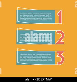 Vector faq labels, three options Stock Vector