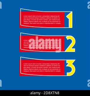 Vector faq labels, three options Stock Vector