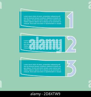 Vector faq labels, three options Stock Vector