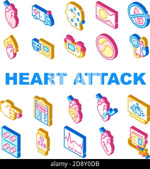 Defibrillator icons set 9 color collection Stock Vector Image & Art - Alamy