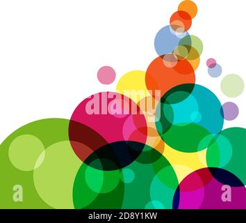 Colored splashes in abstract shape Stock Vector
