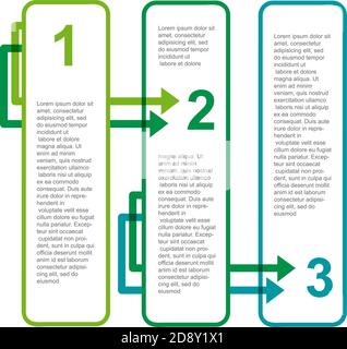 Vector faq labels, three options Stock Vector
