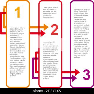Vector faq labels, three options Stock Vector