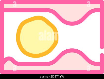 thrombus health problem color icon vector illustration Stock Vector