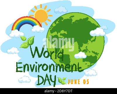 World environment day icon illustration Stock Vector