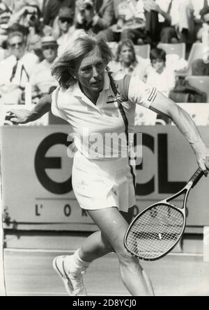 Czech tennis player Martina Navratilova, 1986 Stock Photo