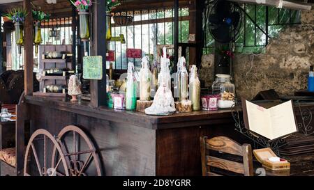 Restaurant in Byblos old souk, Jbeil, Lebanon Stock Photo