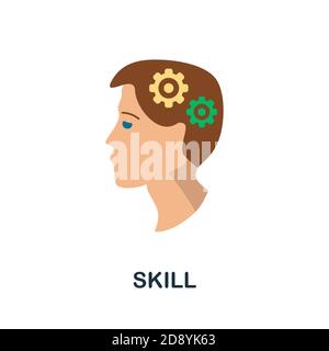 Skill icon. Simple element from creativity collection. Creative Skill icon for web design, templates, infographics and more Stock Vector