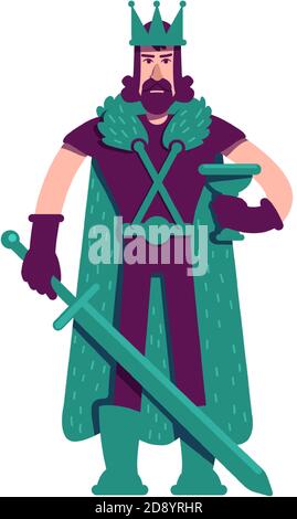 Ruler flat color vector character Stock Vector