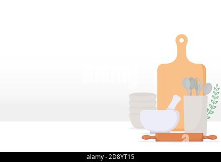 Kitchen utensils vector illustration Stock Vector
