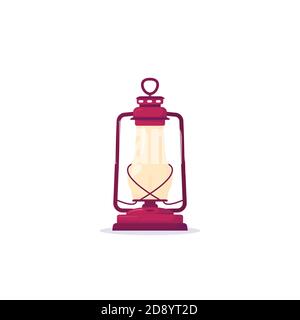 Old kerosene lantern Stock Vector