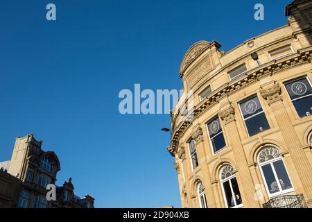 Eldon Buildings, a grade 2 listed building on Grey Street in the centre of Newcastle upon Tyne, North East England. Stock Photo