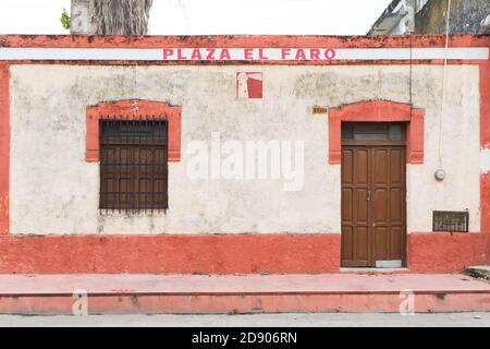 Old house in Merida city center, Merida, Mexico Stock Photo