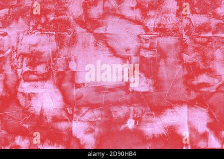 Old cement texture. Concrete wall background. Image in red-purple colors. Stock Photo