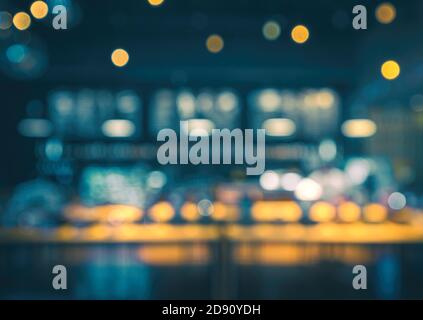 abstract blurred restaurant lights background Stock Photo