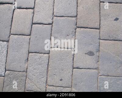 cobblestone texture of an ancient road seen from above Stock Photo - Alamy