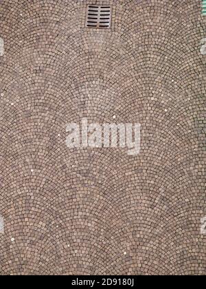 cobblestone texture of an ancient road seen from above Stock Photo - Alamy