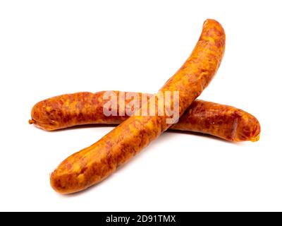 Bratwurst isolated on white background Stock Photo