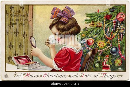 Christmas in a vintage and old way Stock Photo