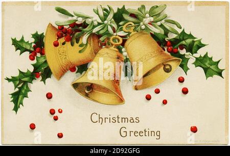 Christmas in a vintage and old way Stock Photo