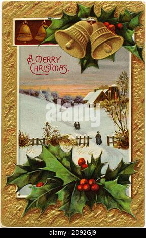 Christmas in a vintage and old way Stock Photo