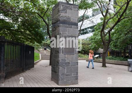 October 03 2018, Toronto, Ontario, Canada :  Crawford-Jones Memorial Park. A 9.4 hectare park in the Humber River Valley near Highway 401 and Weston R Stock Photo