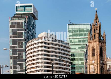 Unity Residential tower, by AHMM Architects, behind the Mercure ...