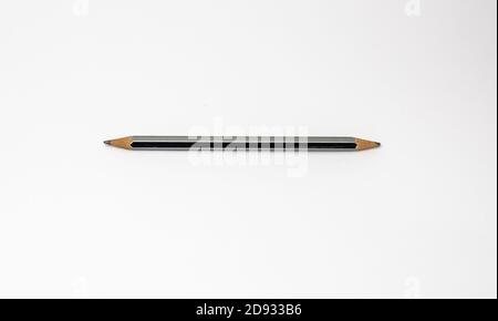 User short pencil that is cut out or sharpened on both sides Stock Photo