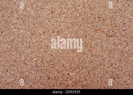 Decorative wooden shards texture. Dry wood shavings, sawdust. Stock Photo