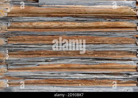Texture of wooden barn wall made with weathered planks Stock Photo