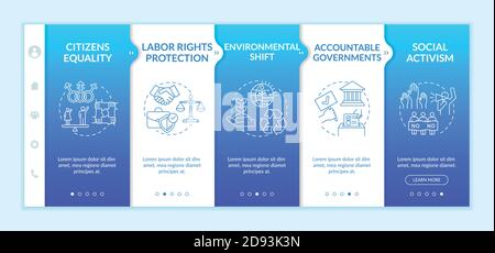 Social change advantages onboarding vector template Stock Vector Image ...
