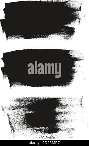 Calligraphy Paint Wide Brush Background Long High Detail Abstract Vector Background Set 23 Stock Vector