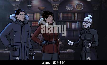 ARCHER, from left: Lana Kane (voice: Aisha Tyler), Algernop Krieger