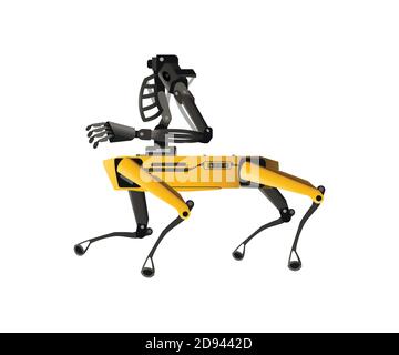 SPOT Robot Dog vector flat graphic illustration. Stock Vector