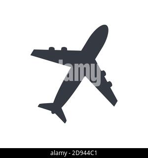 Plane vector icon in modern flat style isolated. Symbol plane is good for your web design. Stock Vector