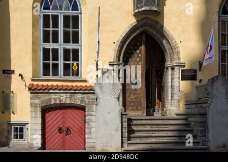 Historic building in the old town, Tallinn, Estonia Stock Photo