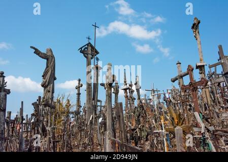 Hill of Crosses, Siauliai, Lithuania Stock Photo