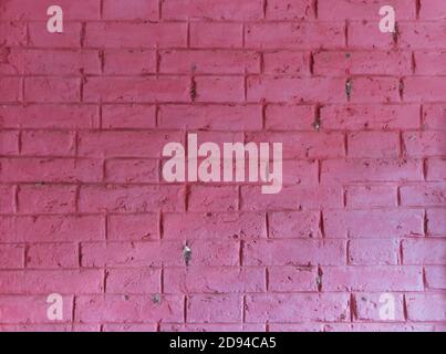 Old style pink brick wall, for wallpaper Stock Photo