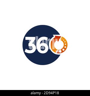 360 logo design vector inspiration Stock Vector Image & Art - Alamy