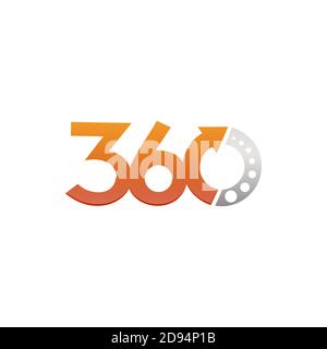 360 logo design vector inspiration Stock Vector Image & Art - Alamy