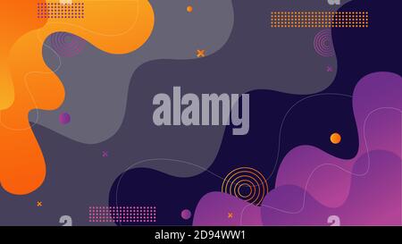 Abstracts shapes gradient color background Stock Vector