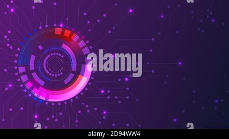 Artificial intelligance vecter design Background Stock Vector